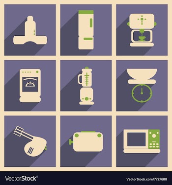 Flat with shadow concept and mobile application vector image