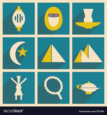 Flat with shadow concept and mobile application vector image