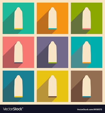 Flat with shadow concept and mobile application vector image