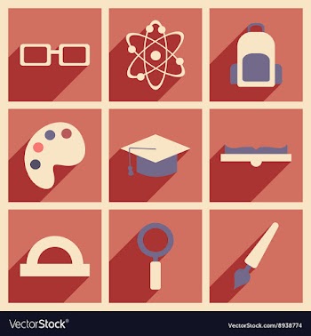 Flat with shadow concept and mobile application vector image
