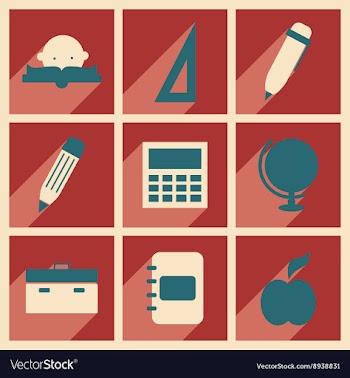 Flat with shadow concept and mobile application vector image