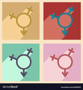 Flat with shadow concept and mobile application vector image