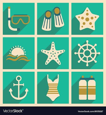 Flat with shadow concept and mobile application vector image