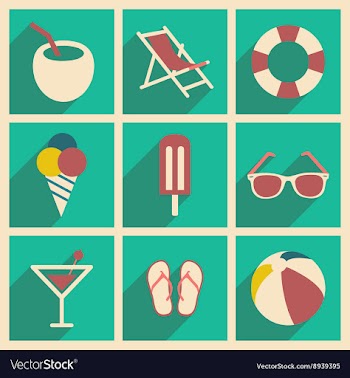 Flat with shadow concept and mobile application vector image