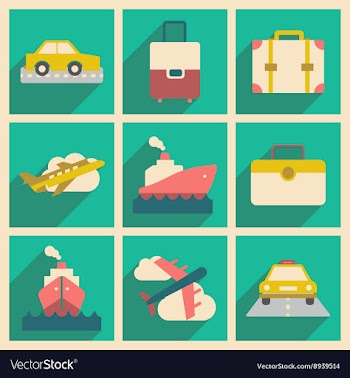 Flat with shadow concept and mobile application vector image