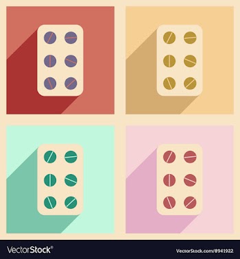 Flat with shadow concept and mobile application vector image