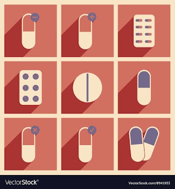 Flat with shadow concept and mobile application vector image