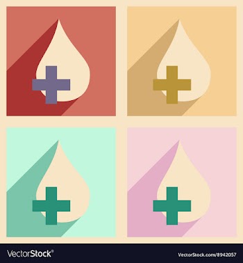 Flat with shadow concept and mobile application vector image