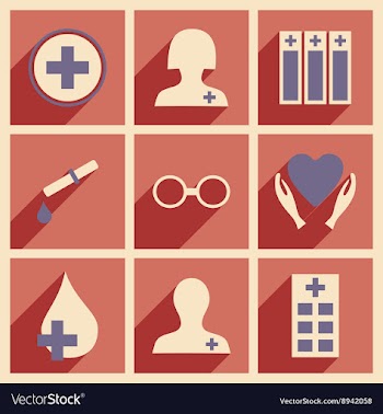Flat with shadow concept and mobile application vector image