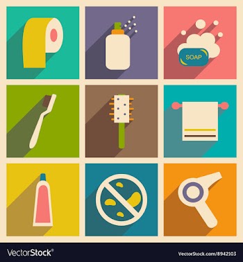 Flat with shadow concept and mobile application vector image