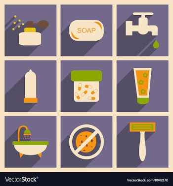 Flat with shadow concept and mobile application vector image