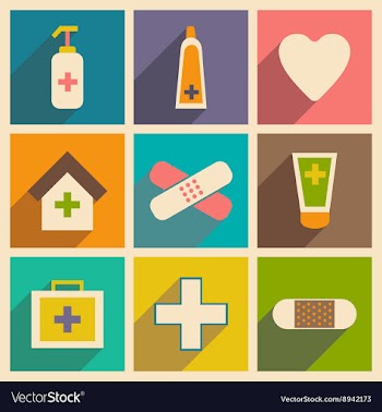 Flat with shadow concept and mobile application vector image