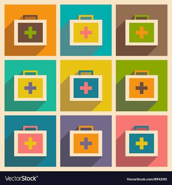 Flat with shadow concept and mobile application vector image