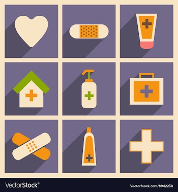 Flat with shadow concept and mobile application vector image