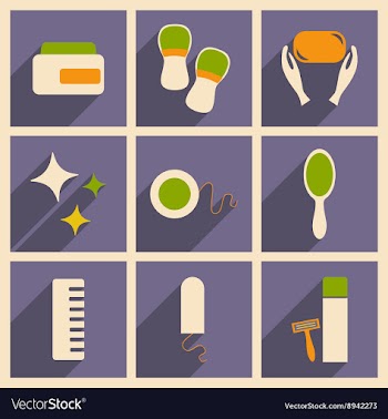 Flat with shadow concept and mobile application vector image