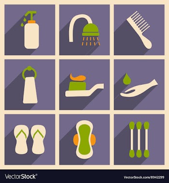 Flat with shadow concept and mobile application vector image
