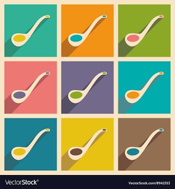 Flat with shadow concept and mobile application vector image