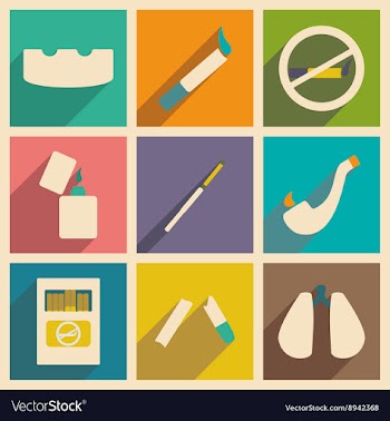Flat with shadow concept and mobile application vector image