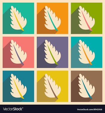 Flat with shadow concept and mobile application vector image