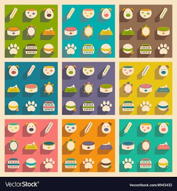 Flat with shadow concept and mobile application vector image