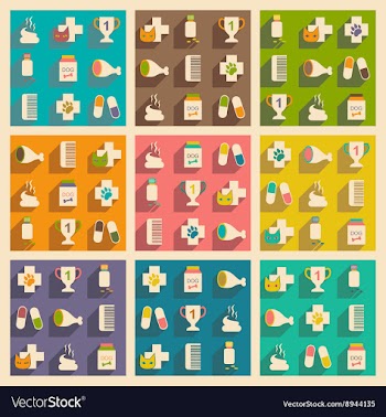 Flat with shadow concept and mobile application vector image