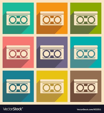 Flat with shadow concept and mobile application vector image