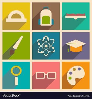 Flat with shadow concept and mobile application vector image