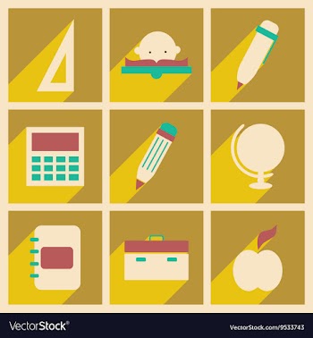 Flat with shadow concept and mobile application vector image
