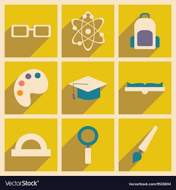 Flat with shadow concept and mobile application vector image