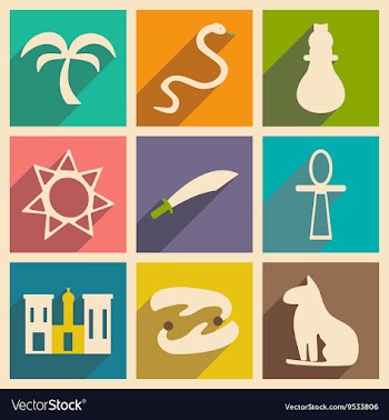 Flat with shadow concept and mobile application vector image