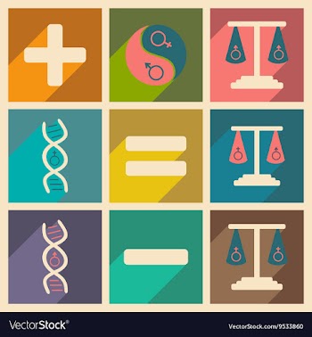 Flat with shadow concept and mobile application vector image