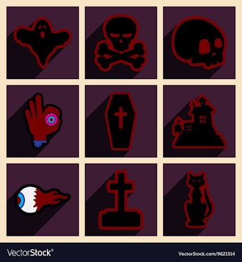 Flat with shadow concept and mobile application vector image
