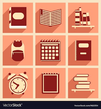 Flat with shadow concept and mobile application vector image