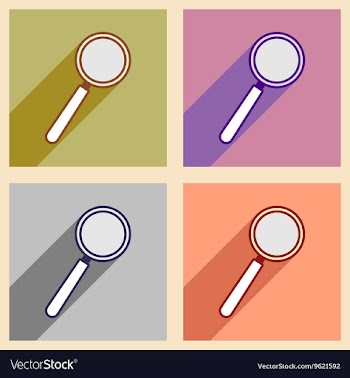 Flat with shadow concept and mobile application vector image