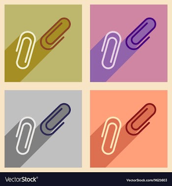 Flat with shadow concept and mobile application vector image