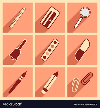 Flat with shadow concept and mobile application vector image