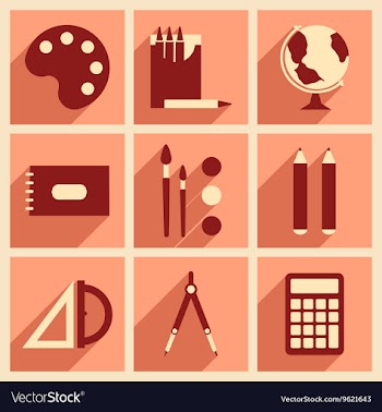 Flat with shadow concept and mobile application vector image