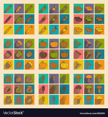 Flat with shadow concept and mobile application vector image