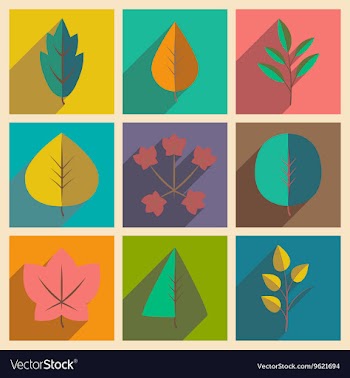 Flat with shadow concept and mobile application vector image