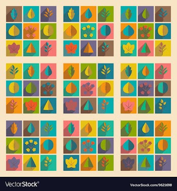 Flat with shadow concept and mobile application vector image