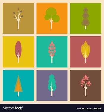 Flat with shadow concept and mobile application vector image