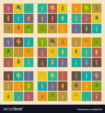 Flat with shadow concept and mobile application vector image