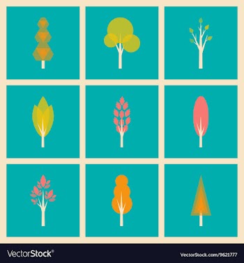 Flat with shadow concept and mobile application vector image