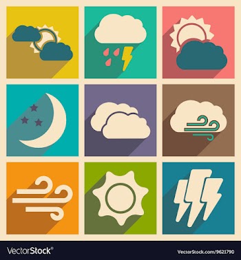 Flat with shadow concept and mobile application vector image