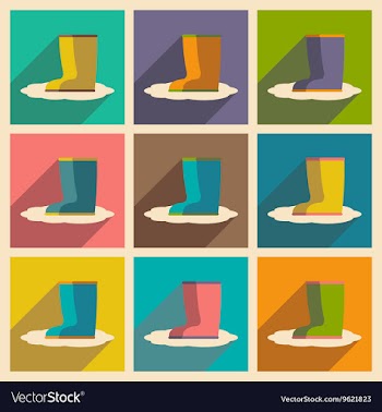 Flat with shadow concept and mobile application vector image