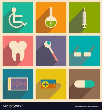 Flat with shadow concept and mobile application vector image