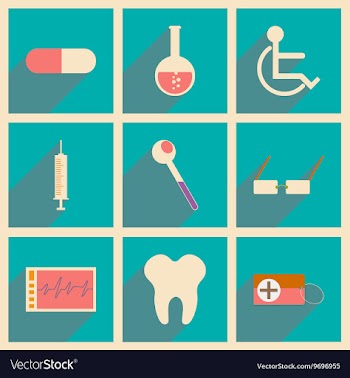 Flat with shadow concept and mobile application vector image