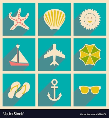 Flat with shadow concept and mobile application vector image
