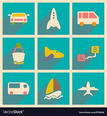 Flat with shadow concept and mobile application vector image