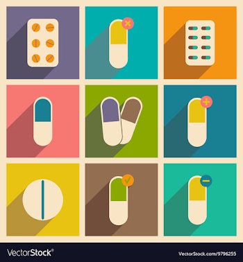 Flat with shadow concept and mobile application vector image